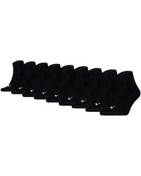 PUMA - Quarter Socken, 9Er Pack Quarter Plain Ecom 9P, Logo, Einfarbig - Lyst