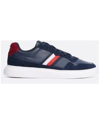 Tommy Hilfiger - Leichtgewichtiger Cupsole-Sneaker Aus Leder - Lyst