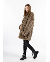 myMo - Mantel Aus Kunstpelz Für Damen - Lyst