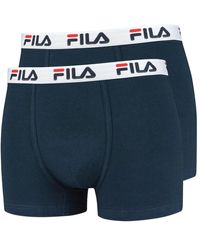 Fila - Boxershorts, 2Er Pack Baumwolle, Einfarbig Für Herren - Lyst
