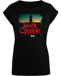 Merchcode - Ladies alice cooper back road t-shirt - Lyst