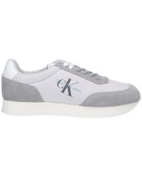 Calvin Klein - Sneaker Mit Markenlogo, Schnürung, Rutschfeste Sohle, -Weiß, Für Herren - Lyst