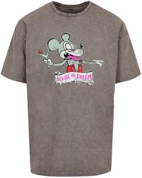 Merchcode - Brandalised Drunk Mick Acid Washed Oversize-T-Shirt Für Herren - Lyst