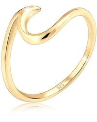 Elli Jewelry - Ring wellen wave strand trend 925 sterling silber - Lyst