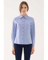 Perspective - Kaisa regular fit standardgröße fake sleeve shirt kragen farbe hemd - Lyst