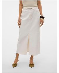 Vero Moda - Jeansrock Vmlizzy Hohe Taille Langer Rock Für Damen - Lyst