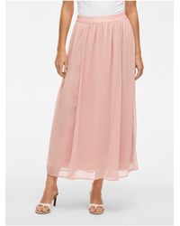 Vila - Maxirock Vifalia High Waist Für Damen - Lyst
