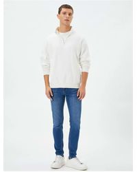 Koton - Skinny-fit-jeans – michael jean medium indigo - Lyst