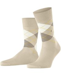 Burlington - Socken Manchester, Rautenmuster, Bio-Baumwolle Für Herren - Lyst