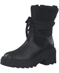 Tamaris - Elegante Stiefel 1-26242- 098 Comb Leder Und Textil Mit Touch-It Für Damen - Lyst