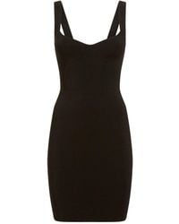 Guess - Schwarzes Midi-Kleid Mit Herzförmigem Ausschnitt W2Yk0Cz2Xy0Jblk Für Damen - Lyst