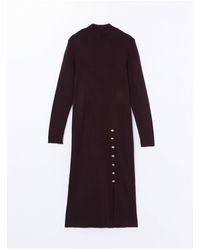 LC Waikiki - Strickkleid – Halber Rollkragenpullover Für Damen - Lyst