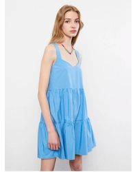 LC Waikiki - Lcw Limited Kleid Mit Herzförmigem Kragen Und Geraden Trägern Für Damen - Lyst