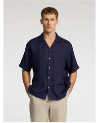 SELECTED - Kurzarmhemd 100% Leinen Für Herren - Lyst