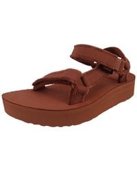 Teva - Trekking Sandalen Sandalen Midform Universal Canvas 1127570 Tey Tigers Eye Leinen Mit Ev Für Damen - Lyst
