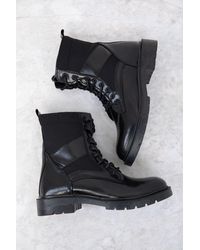 Soho - Schwarze Stiefel Aus Lackleder – Modell Bootie Für Herren - Lyst