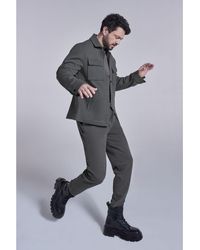 AVVA - Khakifarbenes Hemd Mit Klassischem Kragen Und Diagonalen Doppeltaschen, A32Y2092 Für Herren - Lyst