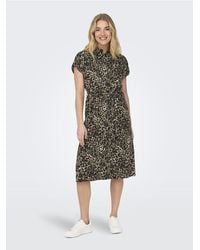ONLY - Hemdblusenkleid Onlhannover Langes Kleid Für Damen - Lyst