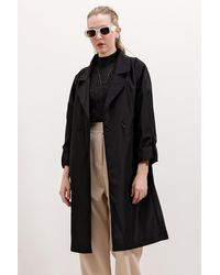 Bigdart - 9104 Zweireihiger, Mit Kragen Gefütterter Trenchcoat – Für Damen - Lyst