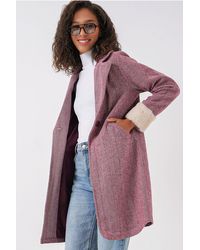 Bigdart - 9085 Fischgräten-Kaschmirmantel – Y.Claret Für Damen - Lyst