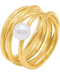 Heideman - Ring Serpens Goldfarben Elegant Für Damen - Lyst