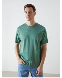 LC Waikiki - Lcwaikiki Klassisches T-Shirt Aus Gekämmter Baumwolle Mit Rundhalsausschnitt Und Kurzen Ärmeln Für Herren - Lyst