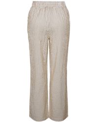 Pieces - Pcsally hw loose string pant noos - Lyst