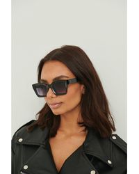 NA-KD - Sonnenbrille mit eckigem rahmen - Lyst