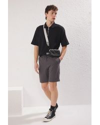 Trendyol - Gerade, Mittelgroße, Geräucherte Braune Shorts – Reguläre Passform Für Herren - Lyst