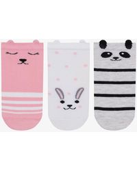 Penti - 3 Paar Baumwoll-Socken Mit Panda-Muster Für Damen - Lyst