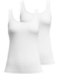 CALIDA - Tank Top 2Er Pack Essential Cotton, Unterhemd, Top, Jersey, Einfarbig Für Damen - Lyst