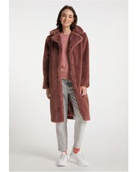 myMo - Mantel Aus Kunstfell Für Damen - Lyst