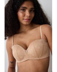 Penti - Push-Up-Bh Aus Spitze, Trägerlos Für Damen - Lyst