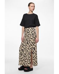 Pieces - Pcluna hw ankle pencil skirt sa bc - Lyst