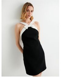 Koton - Tuba Unusal Minikleid – Schleifendetail Für Damen - Lyst