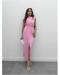 My Blog - Kleid Mit Seitlichem Ausschnitt Und Schnalle Vorne – 8190 Für Damen - Lyst