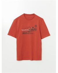 LC Waikiki - Lcwaikiki Klassisches, Kurzärmliges, Bedrucktes T-Shirt Aus Gekämmter Baumwolle Mit Rundhalsausschnitt Für Herren - Lyst