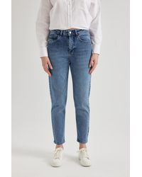 Defacto - Lina comfort mom fit jeanshose mit hoher taille und knöchellänge b8845ax24sp - Lyst