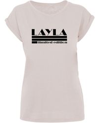 Merchcode Ladies layla – t-shirt in limitierter auflage in Lila | Lyst DE