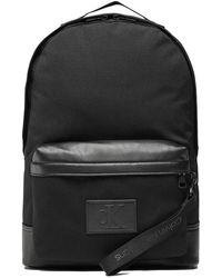 Calvin Klein - Rucksack, , mit tasche, einfarbig, mit logo, reissverschluss - Lyst