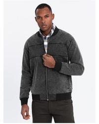Ombre - Jeans-Bomberjacke Mit Stone-Wash-Effekt V2 Xl Für Herren - Lyst