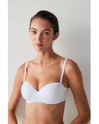 Penti - Weißer, Trägerloser Push-Up-Bh Angelina Mit Bügel Für Damen - Lyst