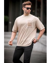 Madmext - S oversize-t-shirt mit taschendetail - Lyst