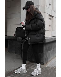 Madmext - Schwarze Basic Pufferjacke Mg1582 Für Damen - Lyst