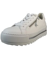 Gabor - Low Sneaker Low Top G-Weite 66.498 50 Weiss Leder Für Damen - Lyst