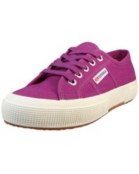 Superga - Low sneaker 2750 cotu low top s000010 at9 violet purple favorio baumwolle - Lyst
