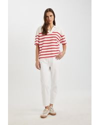 Defacto - Paperbag-Gabardine-Hose Mit Hoher Taillentasche – S2790Az24Sm Für Damen - Lyst