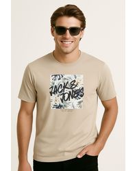 Jack & Jones - T-Shirt Logo Rundhalsausschnitt T-Shirt Für Herren - Lyst