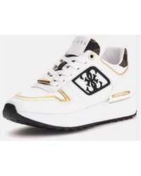 Guess - 4G Logo Dicke Sohle Sneaker Schuhe Gx9688 Für Damen - Lyst