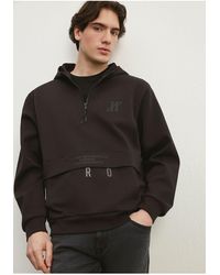 Mavi - Es sweatshirt mit kapuze und halbem reißverschluss 0s10145-900 - Lyst